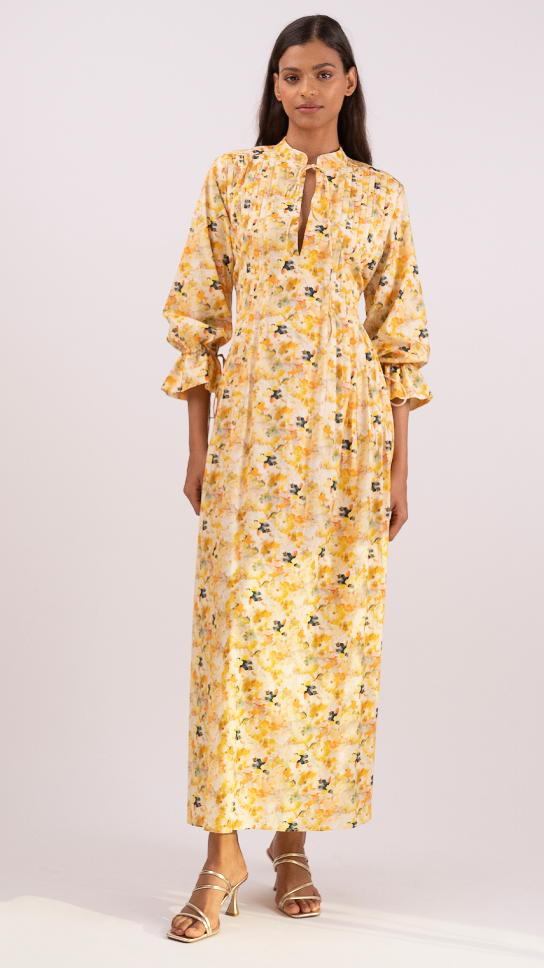 Floral Yellow  Cotton