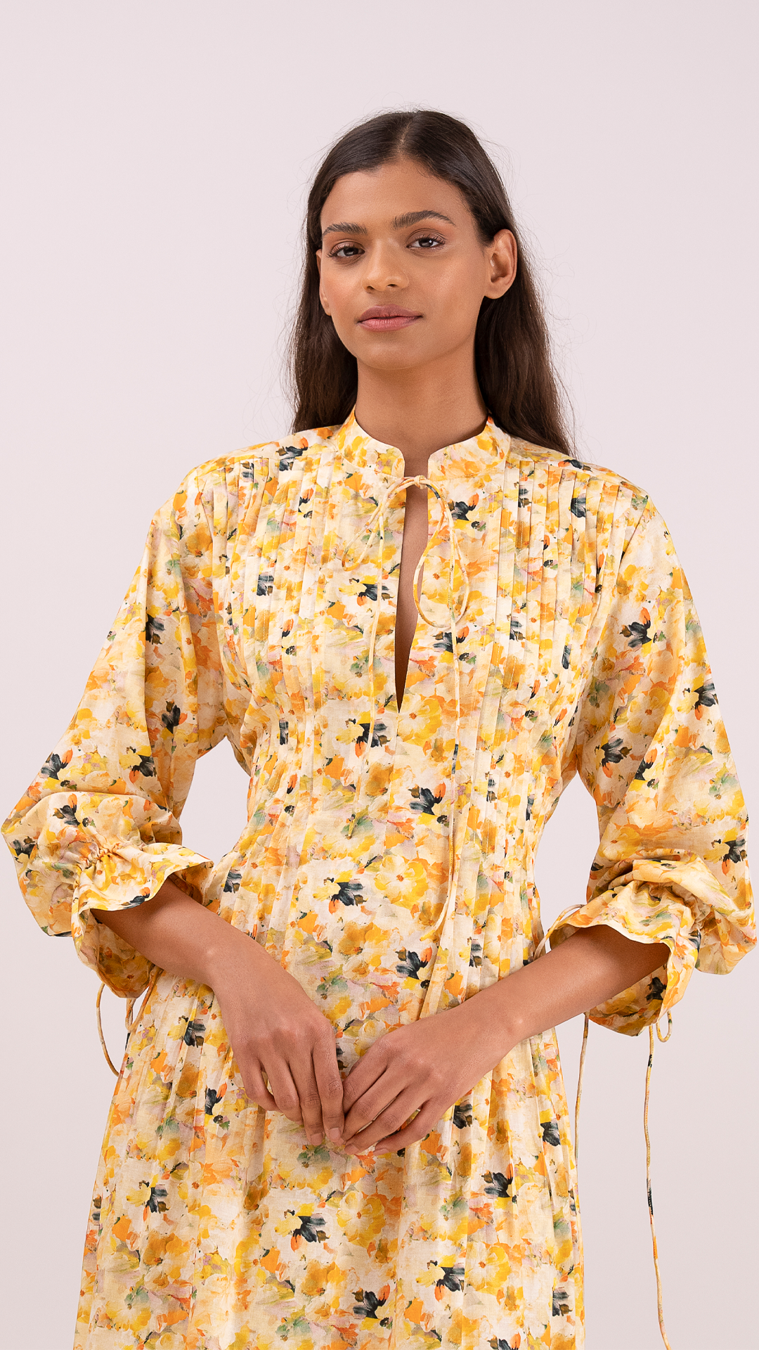 Floral Yellow  Cotton
