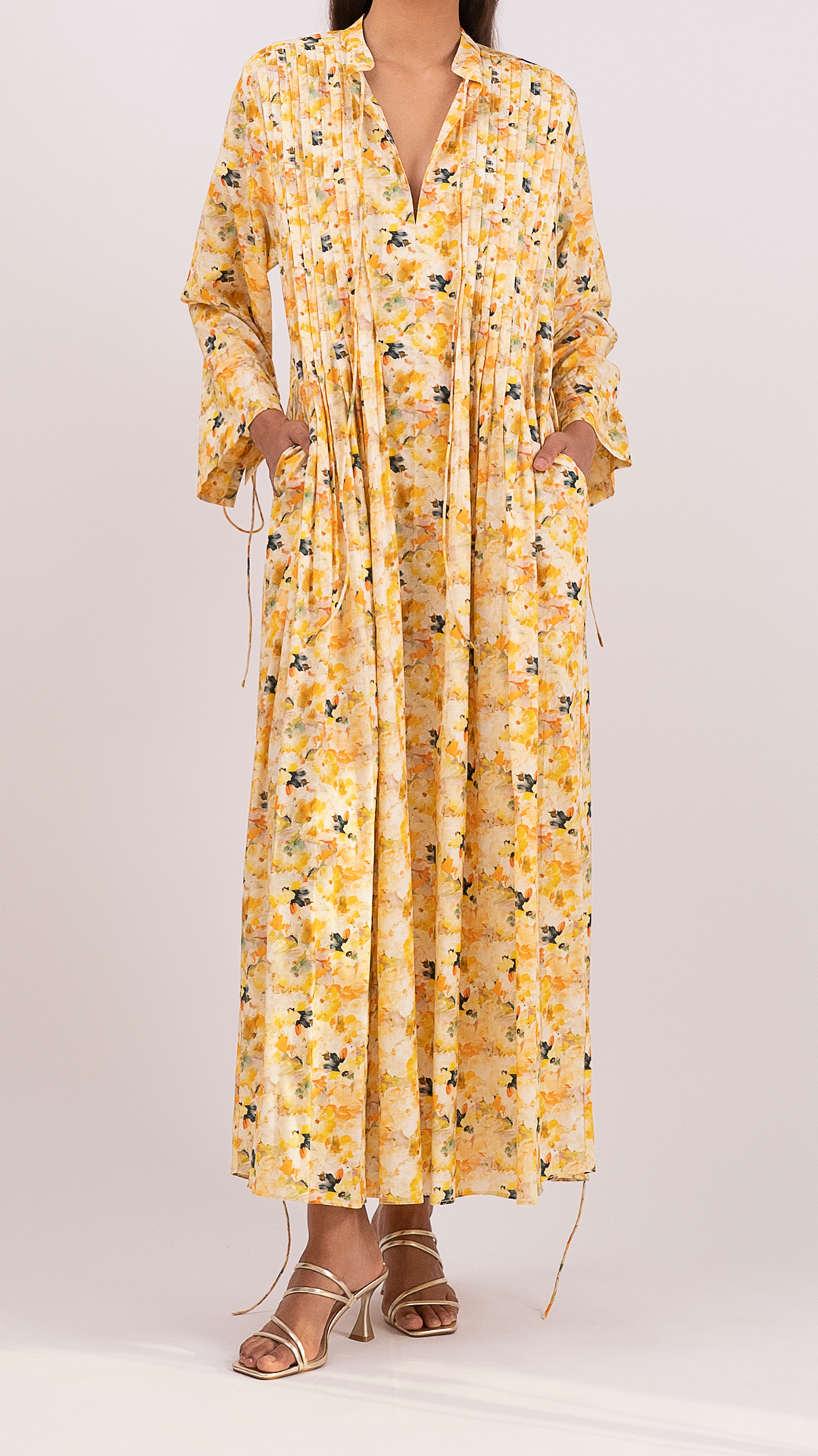 Floral Yellow  Cotton