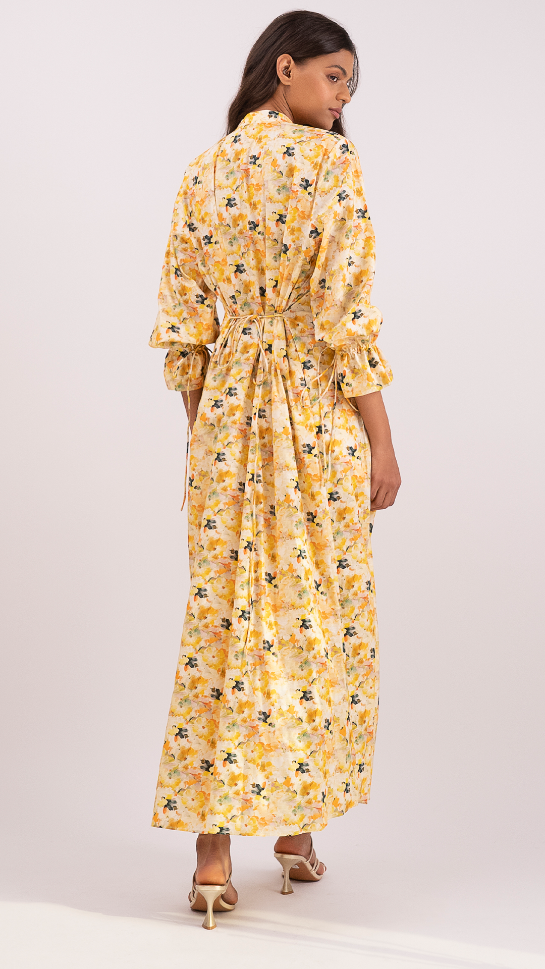 Floral Yellow  Cotton