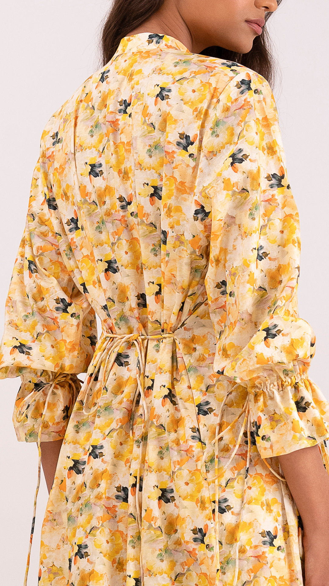 Floral Yellow  Cotton